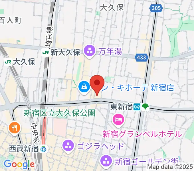 代アニLIVEステーションの地図