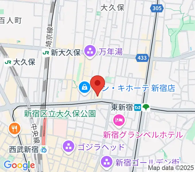 代アニLIVEステーションの地図