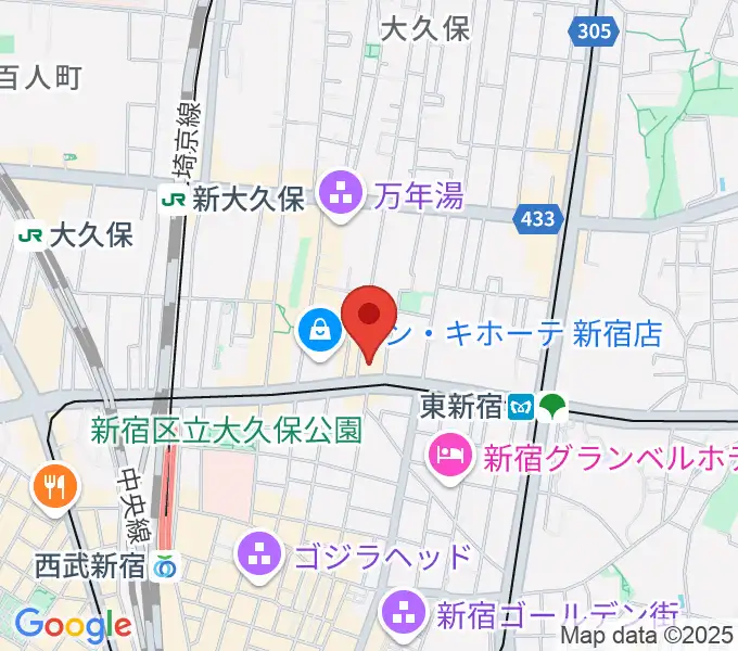 代アニLIVEステーションの地図