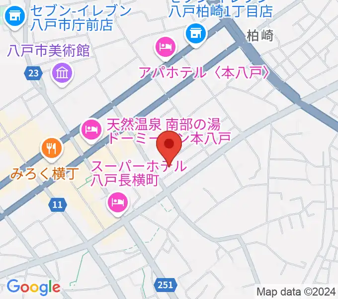 八戸ロックスの地図