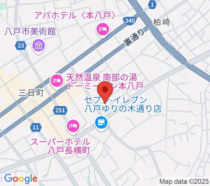 八戸ロックスの地図