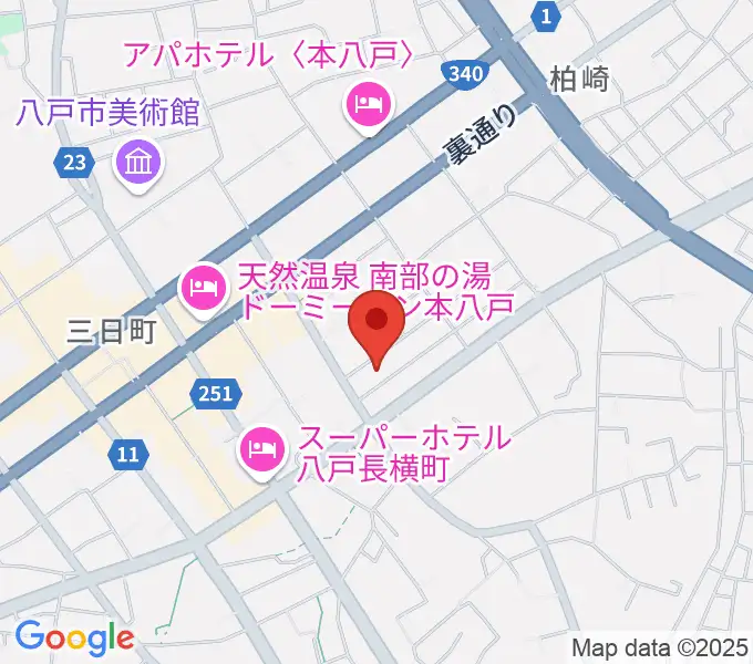八戸ロックスの地図