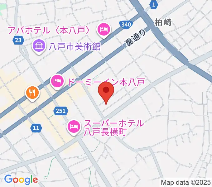 八戸ロックスの地図
