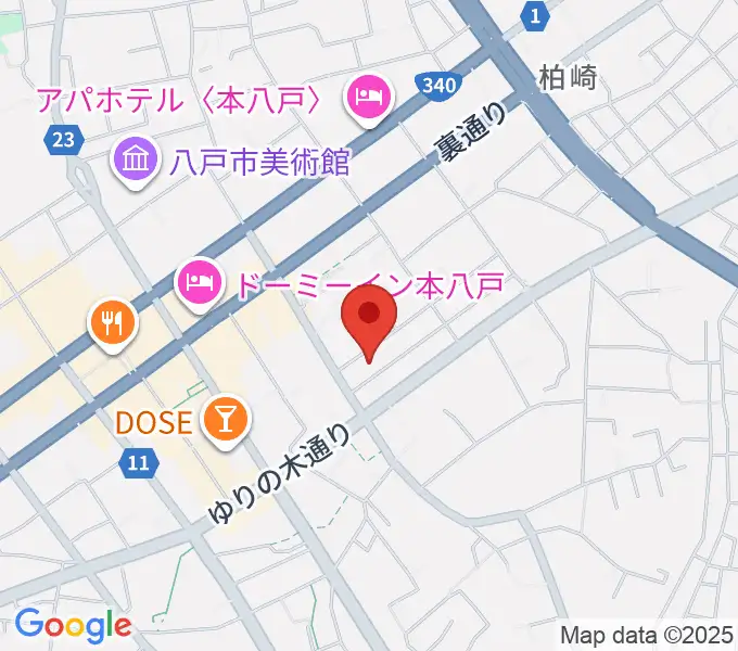 八戸ロックスの地図