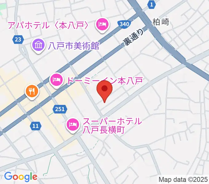 八戸ロックスの地図