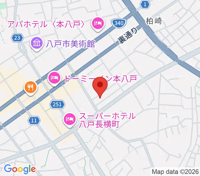 八戸ロックスの地図
