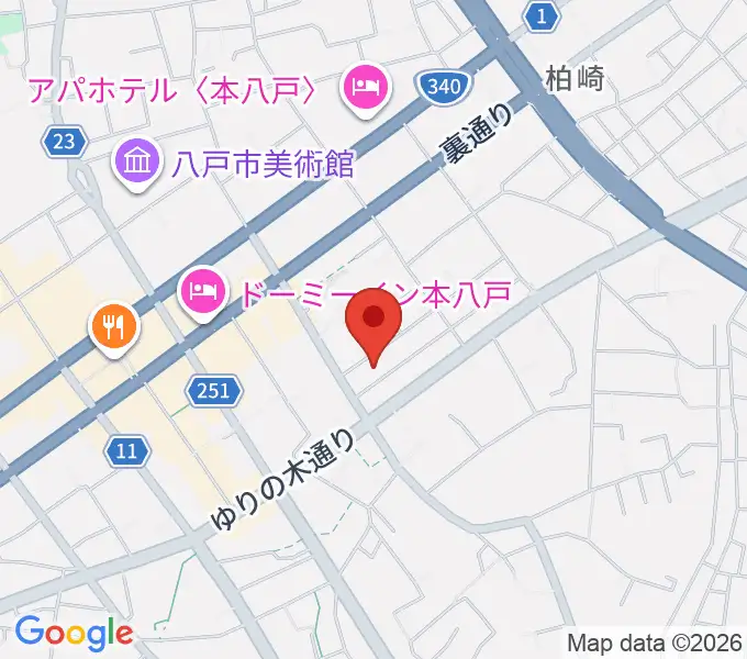 八戸ロックスの地図