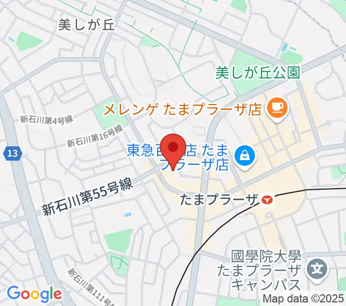 岡村考二フルート教室の地図