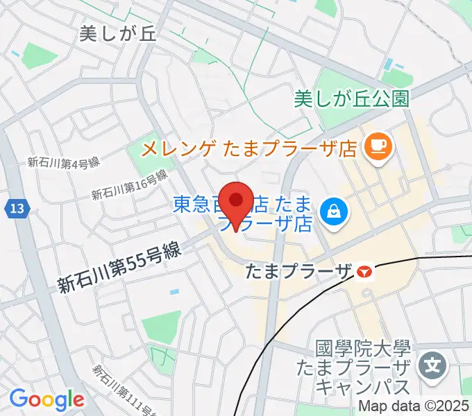岡村考二フルート教室の地図