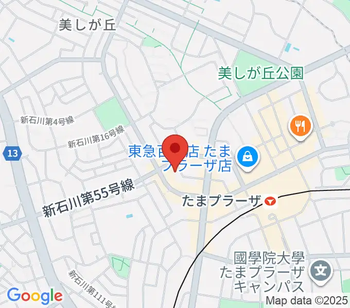 岡村考二フルート教室の地図