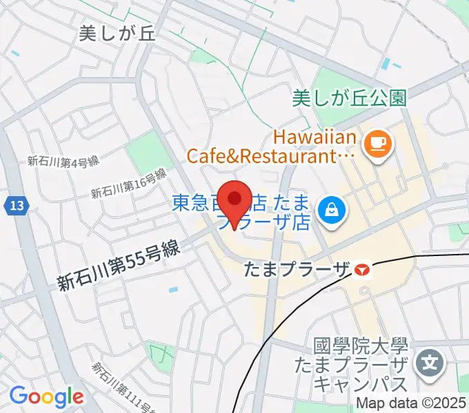 岡村考二フルート教室の地図