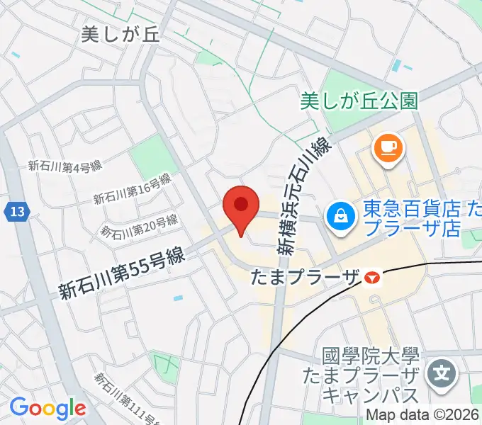 岡村考二フルート教室の地図