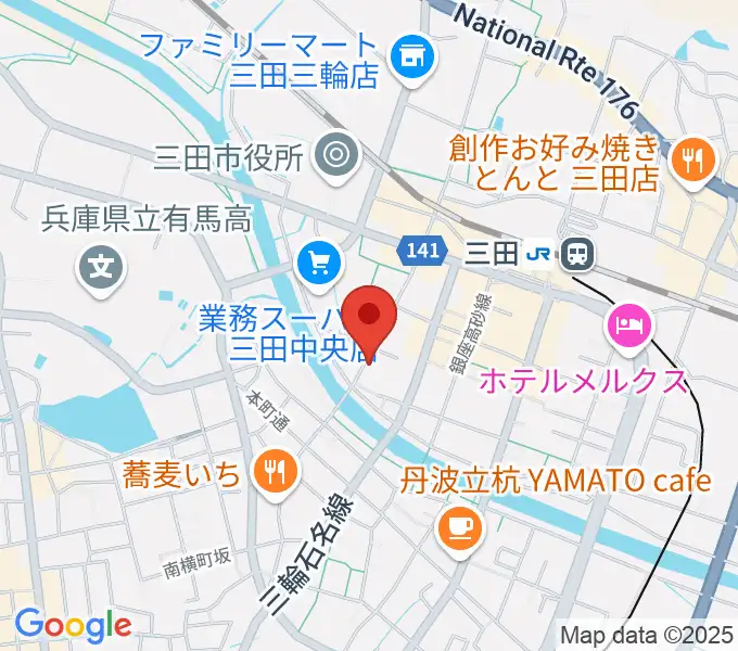 平瀬楽器の地図