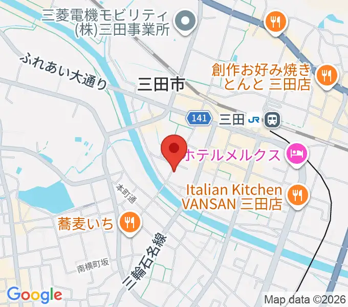 平瀬楽器の地図