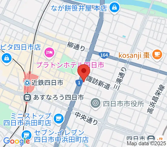 四日市VORTEXの地図