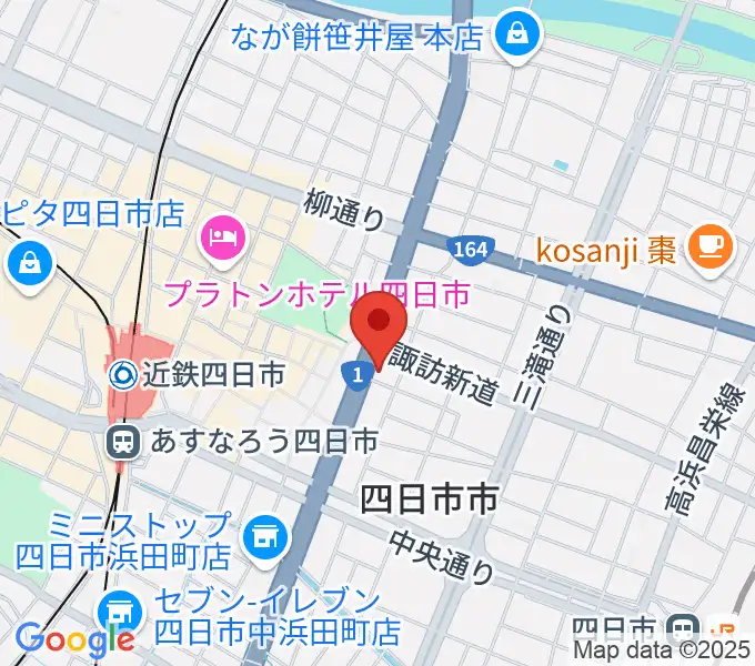 四日市VORTEXの地図