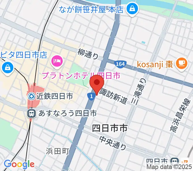 四日市VORTEXの地図