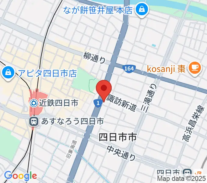 四日市VORTEXの地図