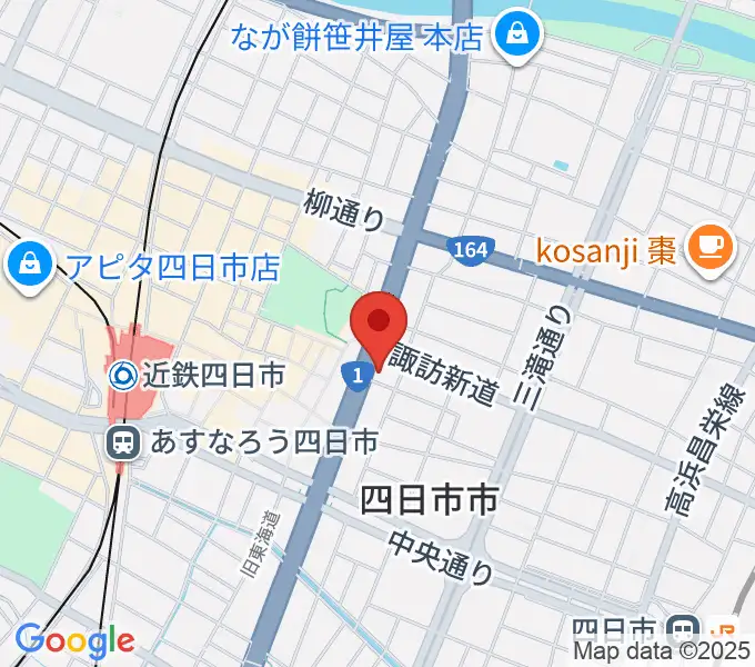 四日市VORTEXの地図