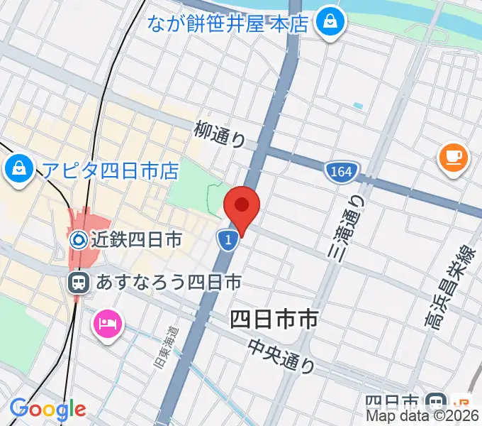 四日市VORTEXの地図
