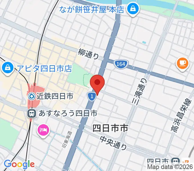 四日市VORTEXの地図
