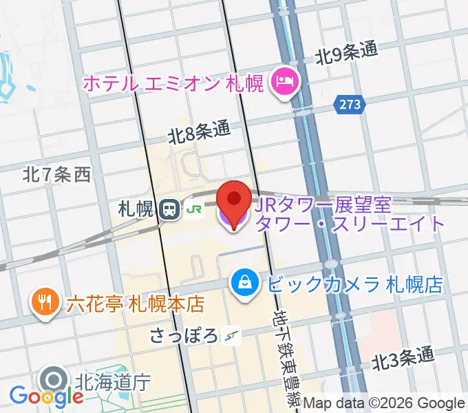 島村楽器 札幌ステラプレイス店の地図