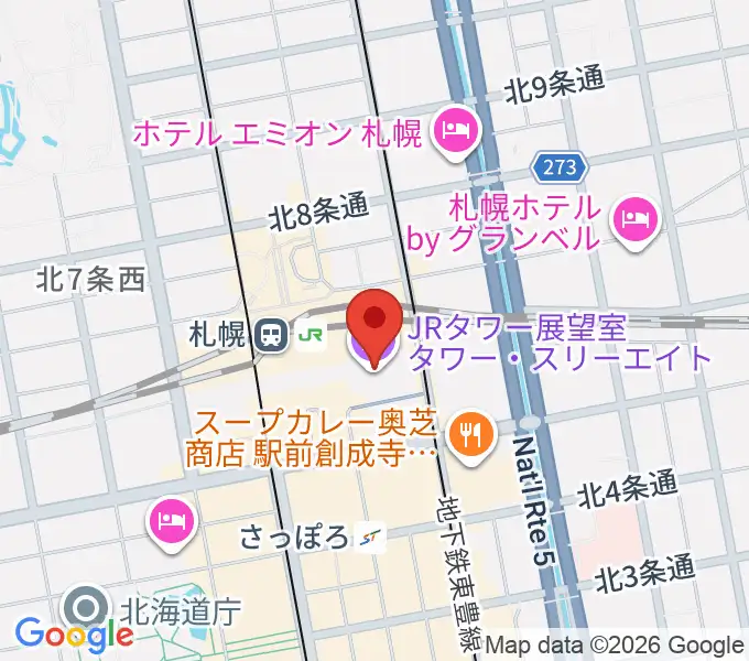 島村楽器 札幌ステラプレイス店の地図