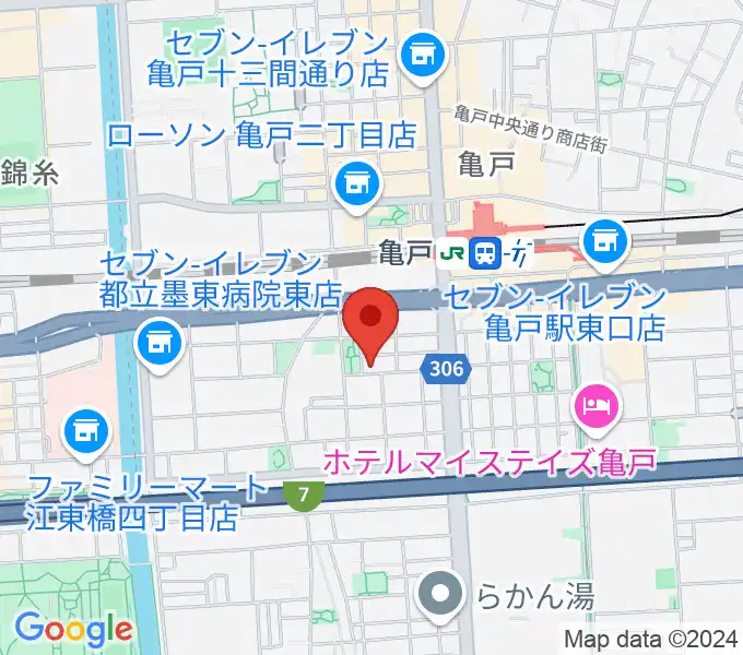 スタジオDIVO亀戸の地図