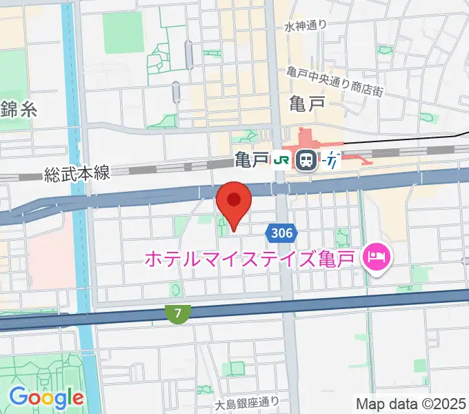 スタジオDIVO亀戸の地図