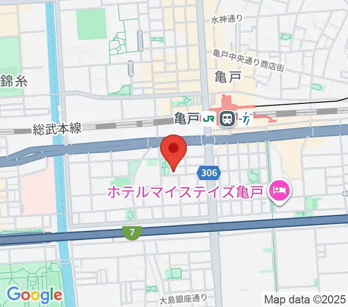 スタジオDIVO亀戸の地図