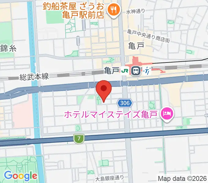 スタジオDIVO亀戸の地図