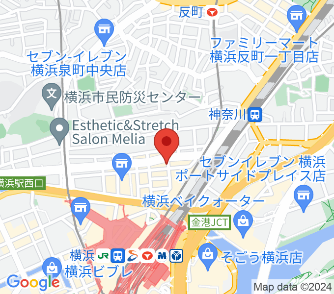 クラウドナインスタジオ 横浜北口店の場所