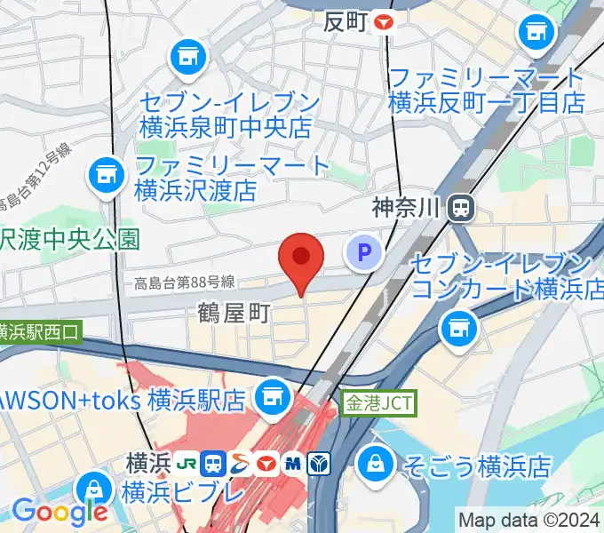 クラウドナインスタジオ 横浜北口店の地図