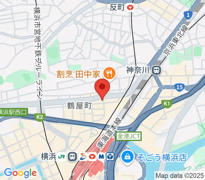 クラウドナインスタジオ 横浜北口店の地図