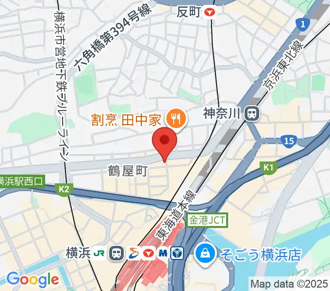 クラウドナインスタジオ 横浜北口店の地図