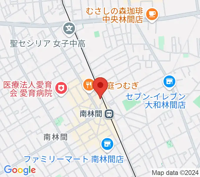 相模楽器 南林間店の地図