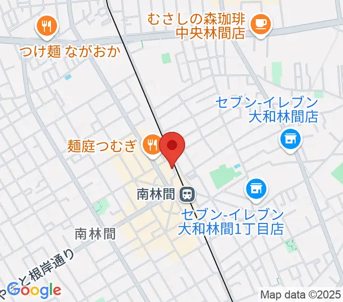 相模楽器 南林間店の地図
