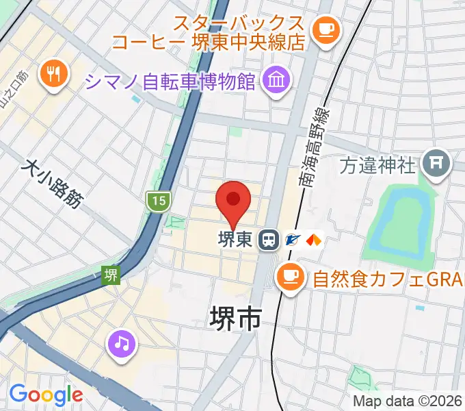 オレンヂドロップの地図