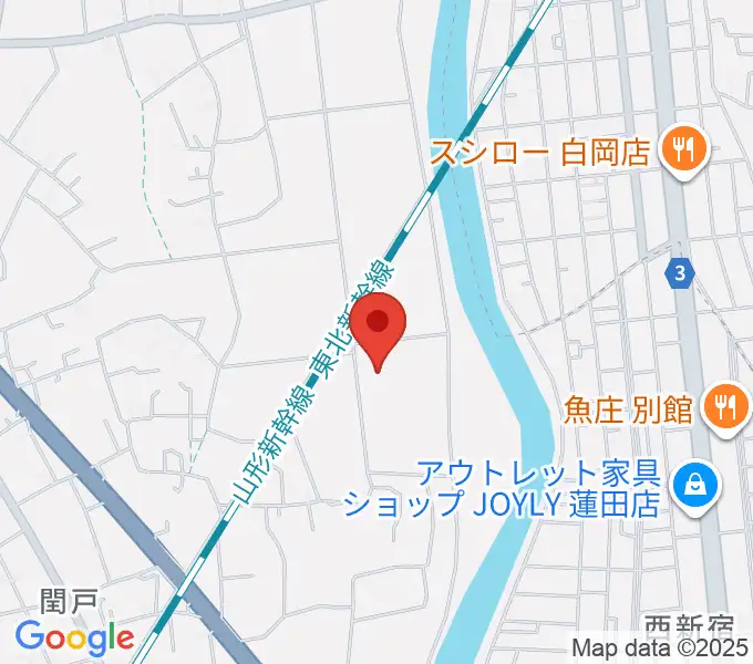 蓮田市総合文化会館ハストピアの地図