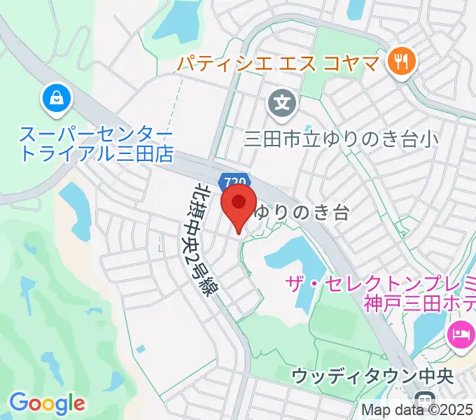 リーフホールの地図