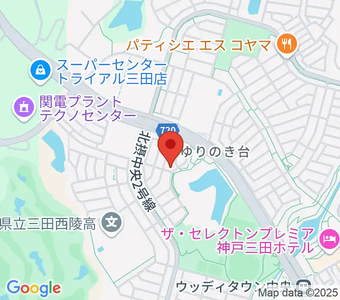 リーフホールの地図