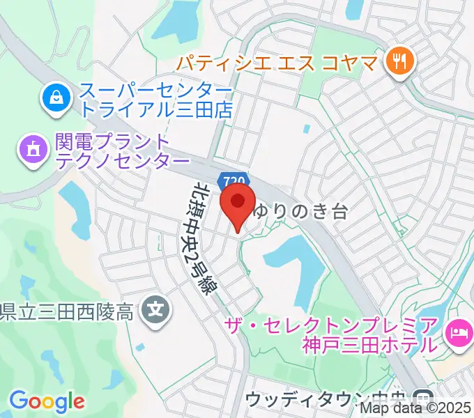 リーフホールの地図