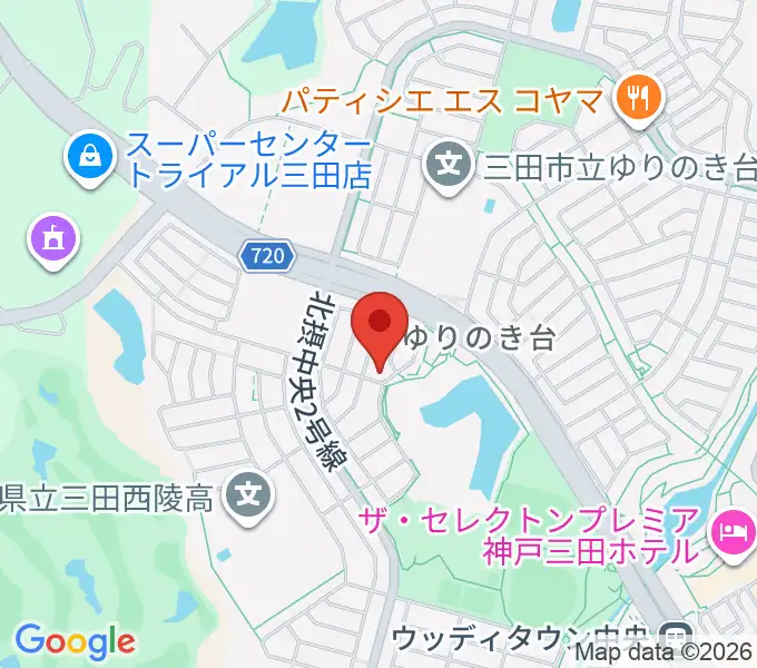 リーフホールの地図