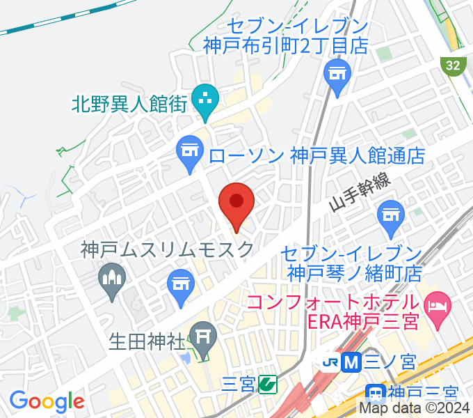 神戸ミッドナイトサンの場所