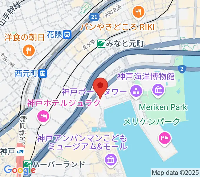 ラ・スイート神戸グラン・ブルーの地図