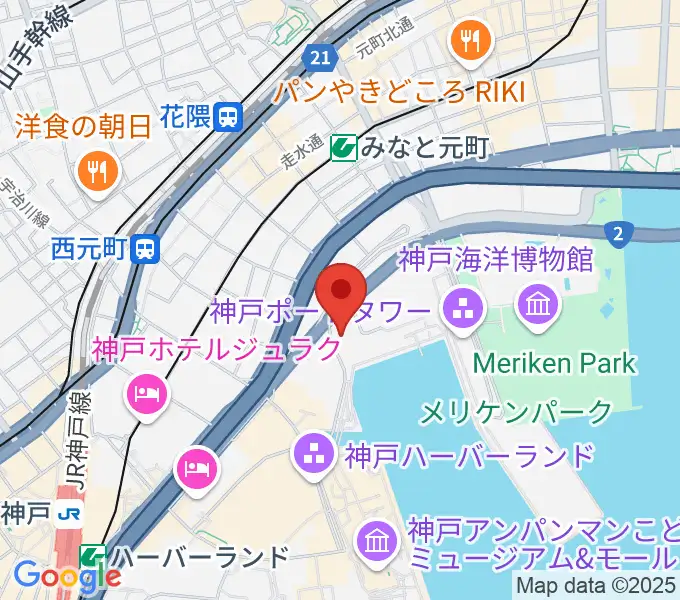 ラ・スイート神戸グラン・ブルーの地図