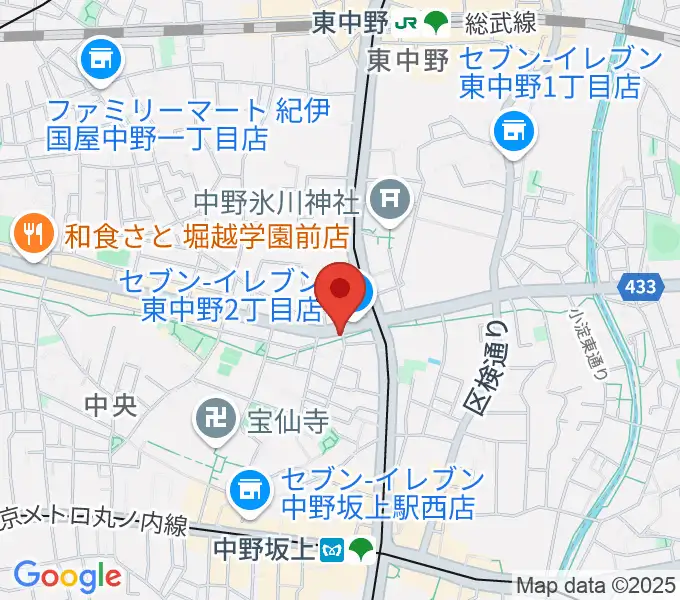 中野坂上ajaの地図