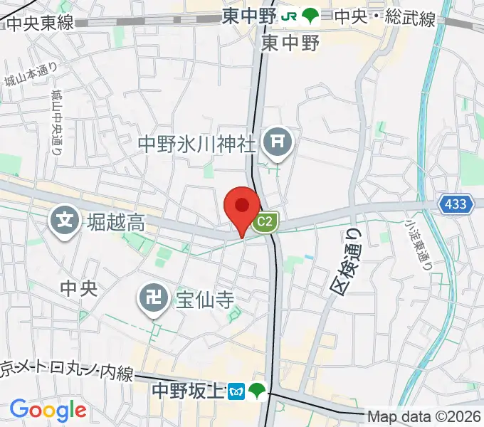 中野坂上ajaの地図