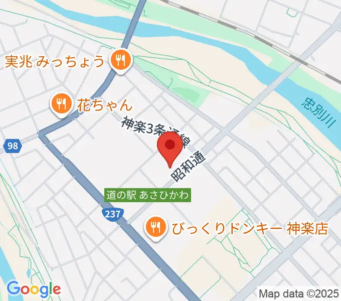 神楽市民交流センター 神楽公民館・木楽輪の地図