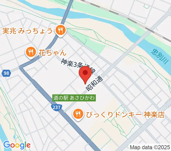 神楽市民交流センター 神楽公民館・木楽輪の地図
